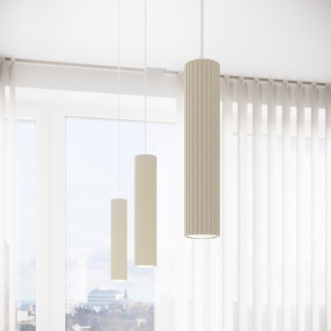 Sollux Lighting Lampa wisząca KARBON 2 beżowy