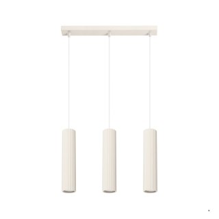 Sollux Lighting Lampa wisząca KARBON 3L beżowy
