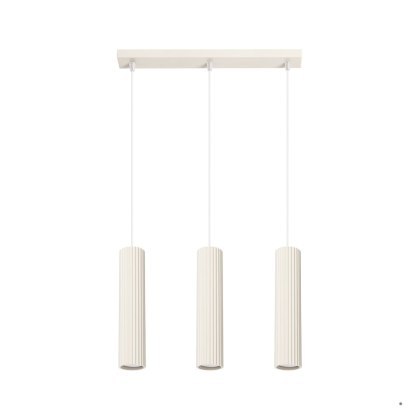 Sollux Lighting Lampa wisząca KARBON 3L beżowy