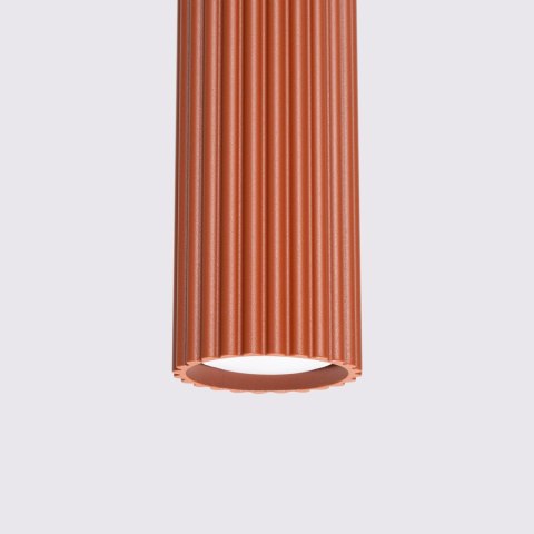 Sollux Lighting Lampa wisząca KARBON 3L ochra czerwona