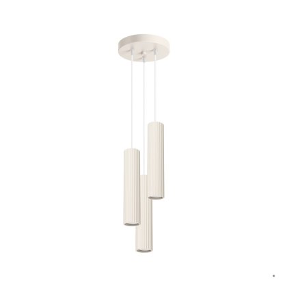 Sollux Lighting Lampa wisząca KARBON 3P beżowy