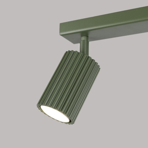 Sollux Lighting Plafon KARBON 2 zielony oliwkowy