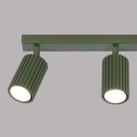 Sollux Lighting Plafon KARBON 3L zielony oliwkowy
