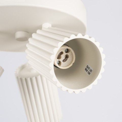 Sollux Lighting Plafon KARBON 3P beżowy