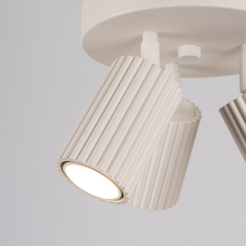 Sollux Lighting Plafon KARBON 3P beżowy