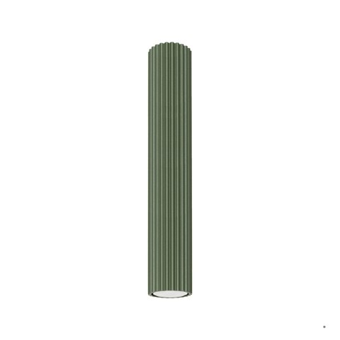 Sollux Lighting Plafon KARBON 40 zielony oliwkowy