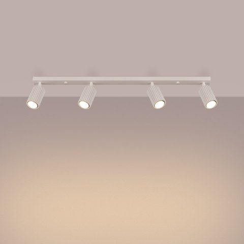 Sollux Lighting Plafon KARBON 4L beżowy