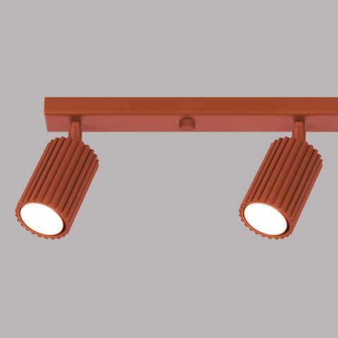 Sollux Lighting Plafon KARBON 4L ochra czerwona