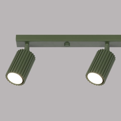 Sollux Lighting Plafon KARBON 4L zielony oliwkowy
