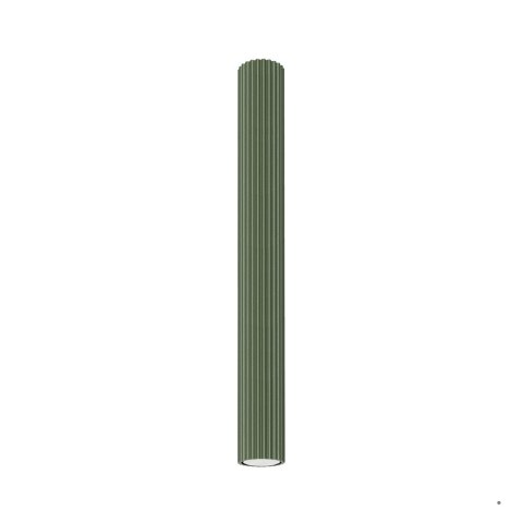 Sollux Lighting Plafon KARBON 60 zielony oliwkowy