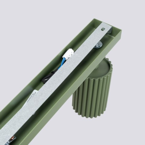 Sollux Lighting Plafon KARBON 6L zielony oliwkowy