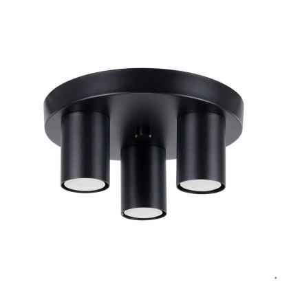 Sollux Lighting Plafon LAGOS 3P czarny