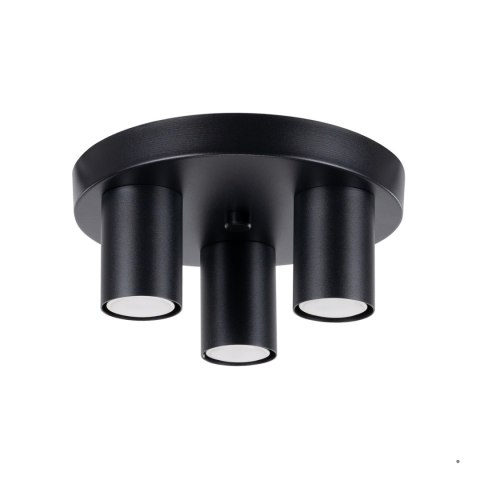 Sollux Lighting Plafon LAGOS 3P czarny