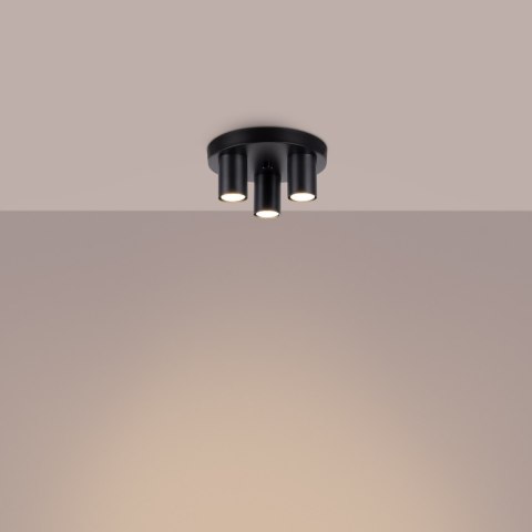 Sollux Lighting Plafon LAGOS 3P czarny