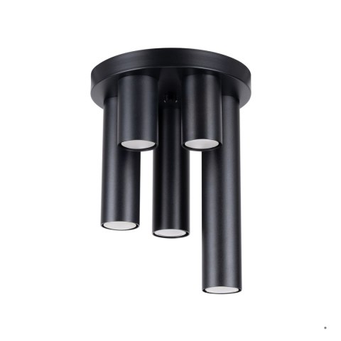Sollux Lighting Plafon LAGOS 5P czarny