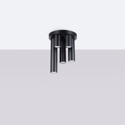 Sollux Lighting Plafon LAGOS 5P czarny
