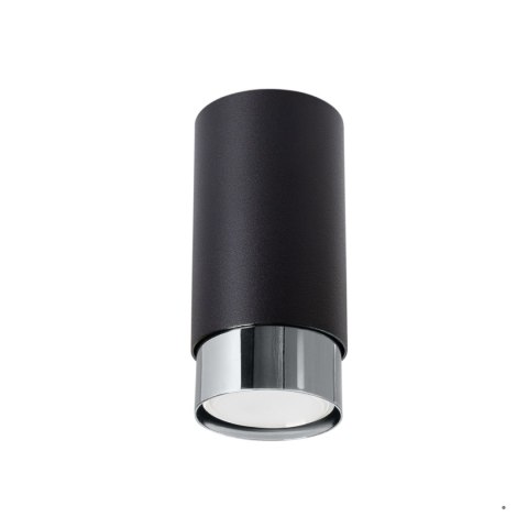 Sollux Lighting Plafon NERO 12,5 czarny/chrom