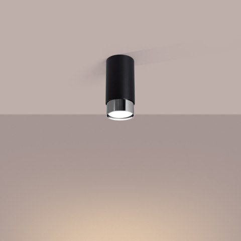 Sollux Lighting Plafon NERO 12,5 czarny/chrom