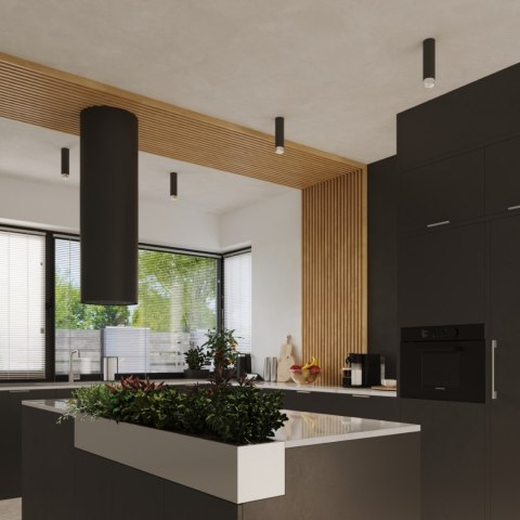 Sollux Lighting Plafon NERO 12,5 czarny/chrom