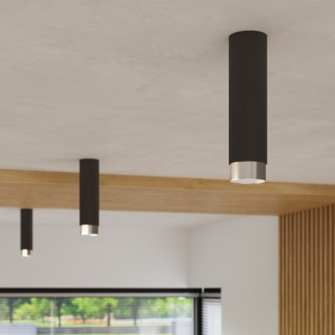 Sollux Lighting Plafon NERO 12,5 czarny/chrom