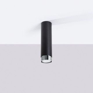 Sollux Lighting Plafon NERO 22,5 czarny/chrom