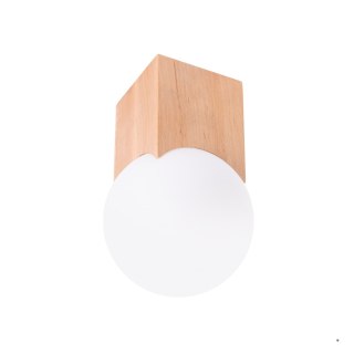 Sollux Lighting Plafon SOLIS naturalne drewno