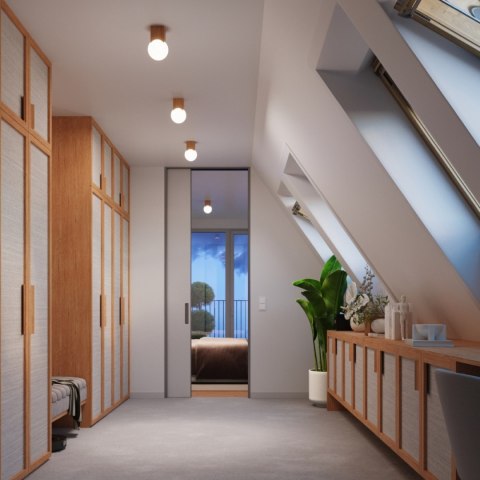 Sollux Lighting Plafon SOLIS naturalne drewno