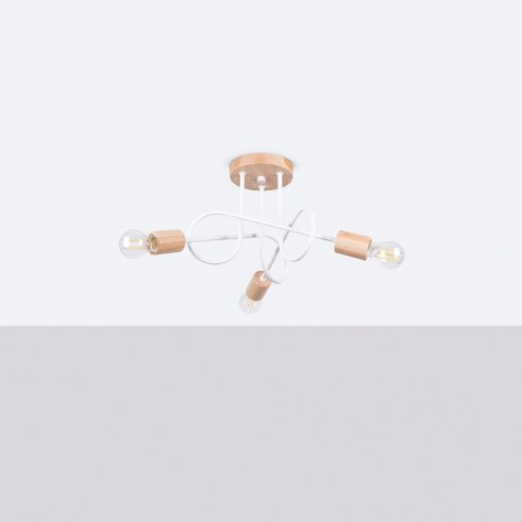 Sollux Lighting Żyrandol EMBER 3 biały