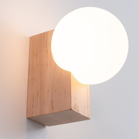 Sollux Lighting Kinkiet BULBO naturalne drewno