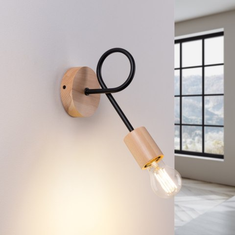 Sollux Lighting Kinkiet EMBER czarny
