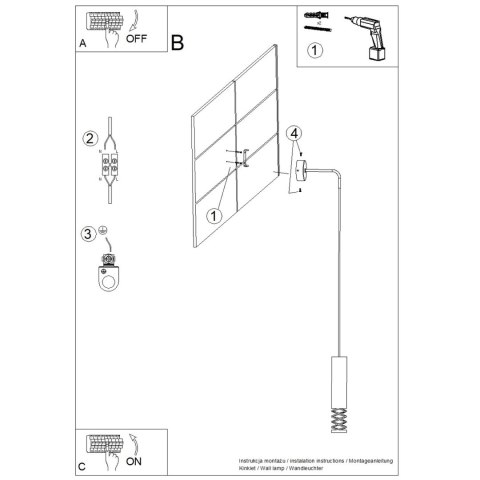 Sollux Lighting Kinkiet LAMI biały
