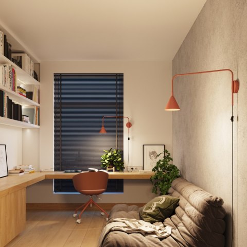 Sollux Lighting Kinkiet NOX ochra czerwona