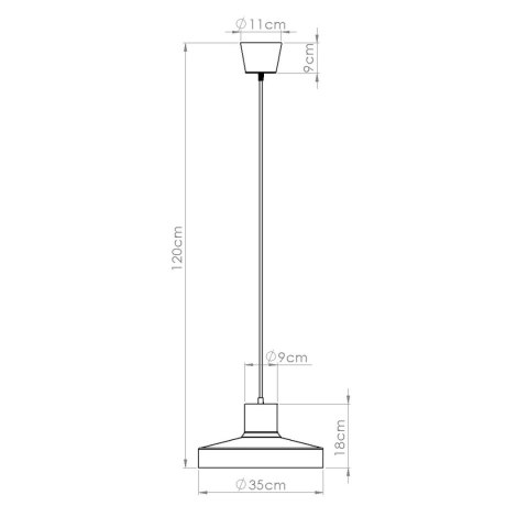 Sollux Lighting Lampa wisząca BILO czarna