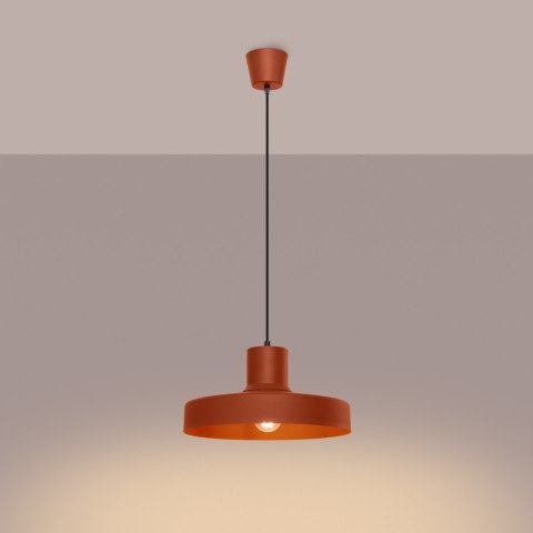 Sollux Lighting Lampa wisząca BILO ochra czerwona