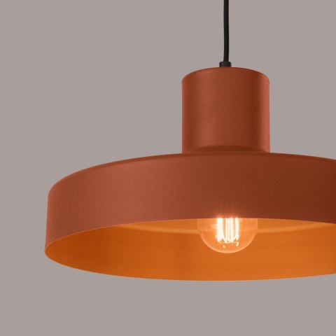 Sollux Lighting Lampa wisząca BILO ochra czerwona