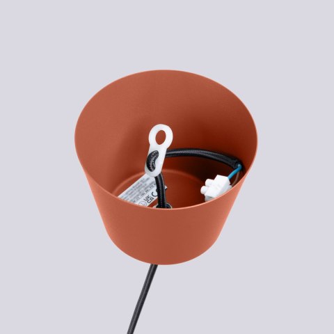 Sollux Lighting Lampa wisząca BILO ochra czerwona