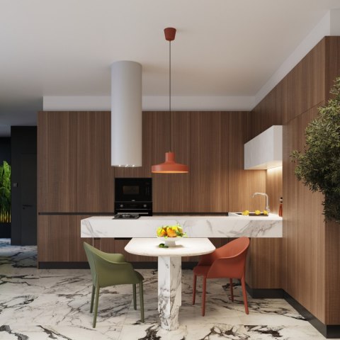 Sollux Lighting Lampa wisząca BILO ochra czerwona