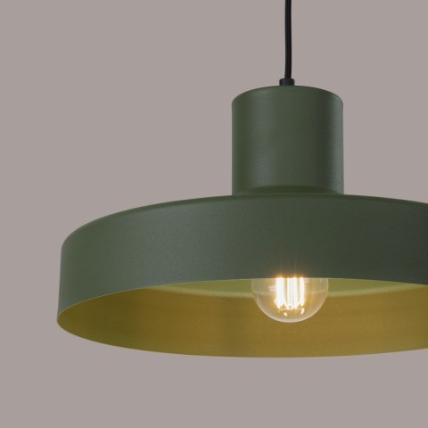Sollux Lighting Lampa wisząca BILO zielona oliwka
