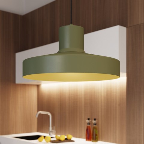 Sollux Lighting Lampa wisząca BILO zielona oliwka