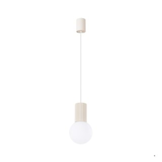 Sollux Lighting Lampa wisząca HALO 1 beżowa