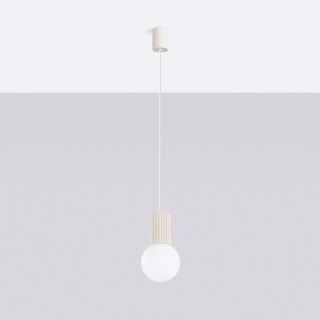 Sollux Lighting Lampa wisząca HALO 1 beżowa