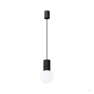 Sollux Lighting Lampa wisząca HALO 1 czarna