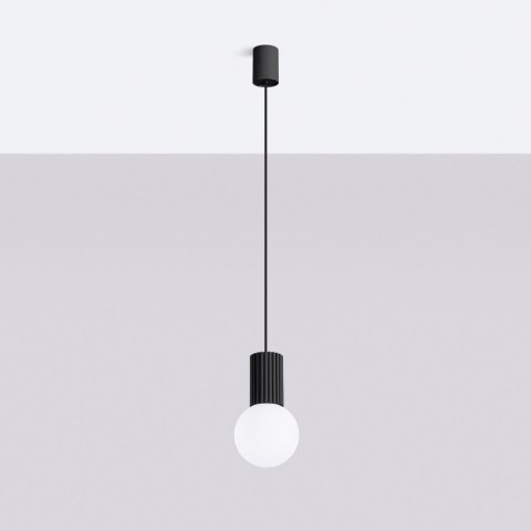 Sollux Lighting Lampa wisząca HALO 1 czarna