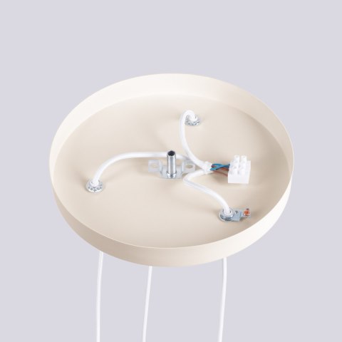 Sollux Lighting Lampa wisząca HALO 3P beżowa