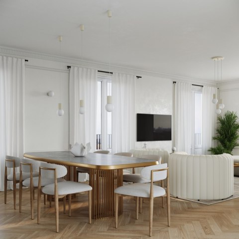Sollux Lighting Lampa wisząca HALO 3P beżowa