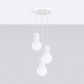 Sollux Lighting Lampa wisząca HALO 3P biała