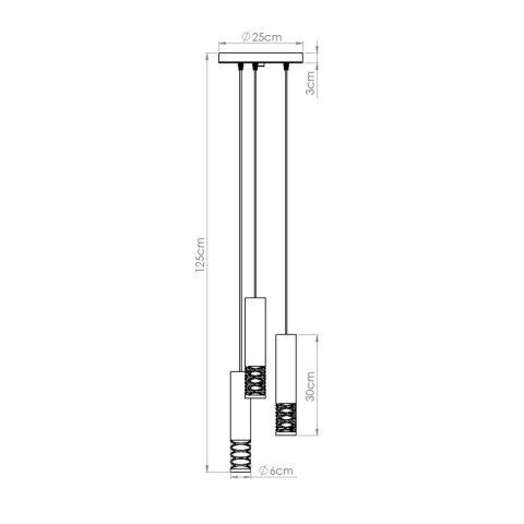 Sollux Lighting Lampa wisząca LAMI 3P biały