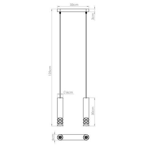Sollux Lighting Lampa wisząca LIRO 2 biały