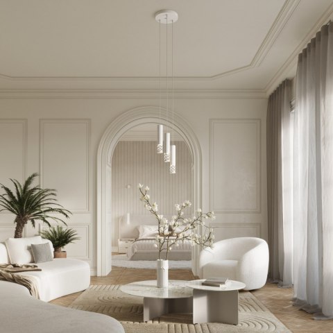 Sollux Lighting Lampa wisząca LIRO 3P biały