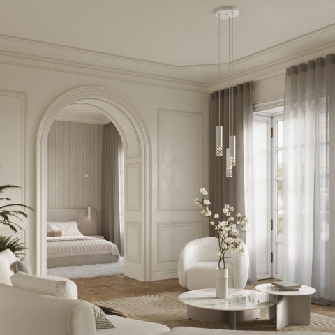 Sollux Lighting Lampa wisząca LIRO 3P biały